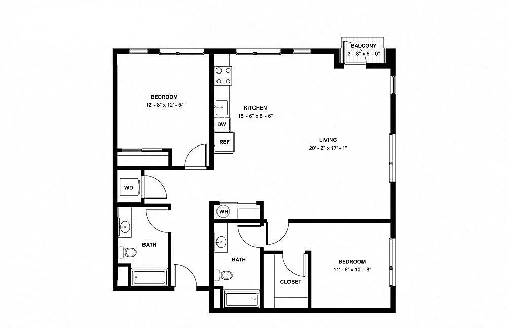 Floor plan 2-2C