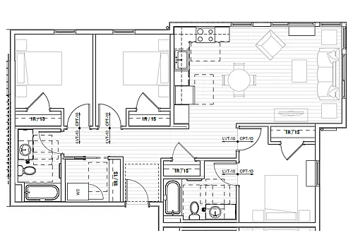 Floor plan 3 Bedroom