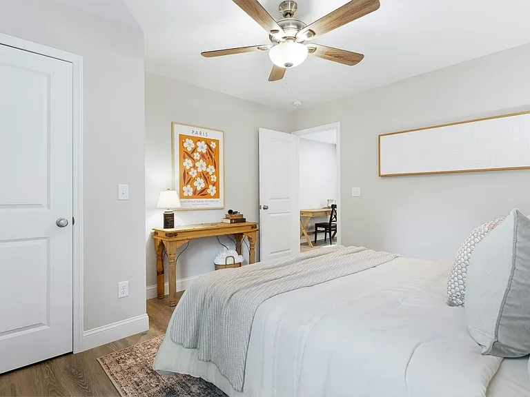 Second bedroom, upstairs, with closet