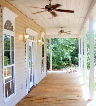 Wide 8' Wrap-Around Porch
