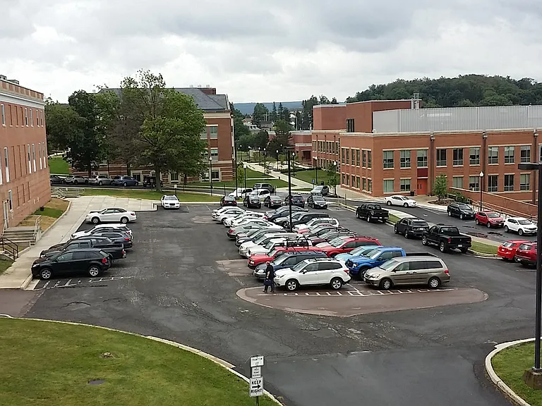 View of Campus Buildings From Our Apartments. Directly across the street!!