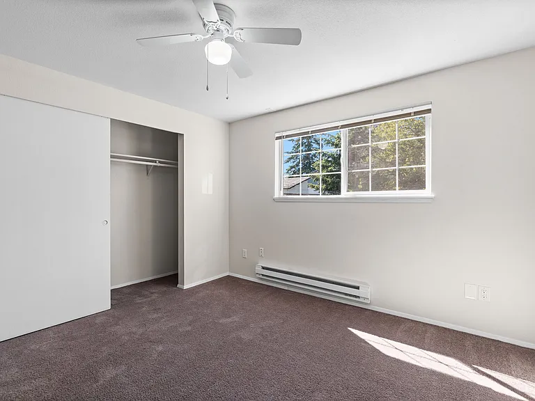 Spacious bedroom with natural light Spacious bedroom with natural light