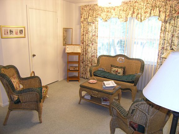 living area near front door