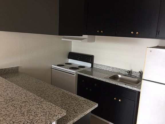 Granite Countertops - Freshly painted cupboards