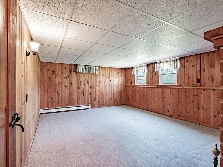 Partially finished basement