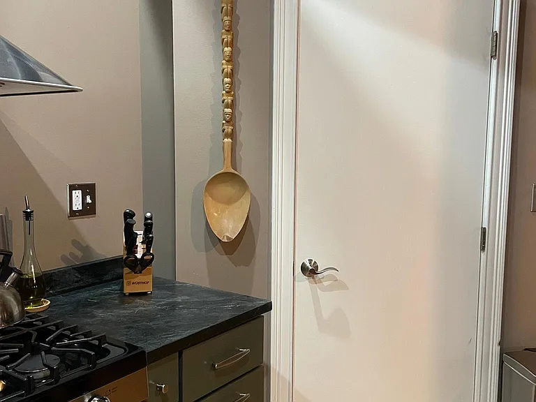 Walk-in pantry in the kitchen (closed door)