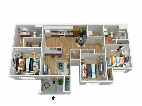 Floor plan AU-4