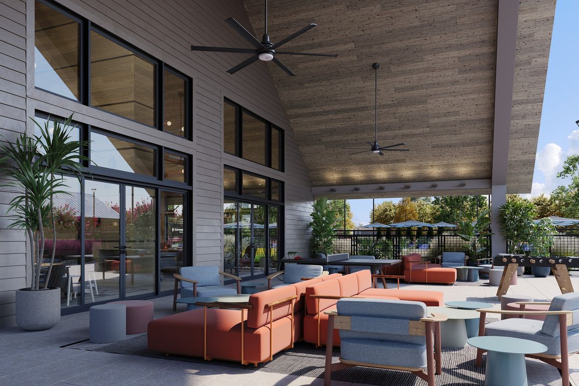 Oxenfree West Oak outdoor lounge.