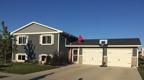 front of home faces west