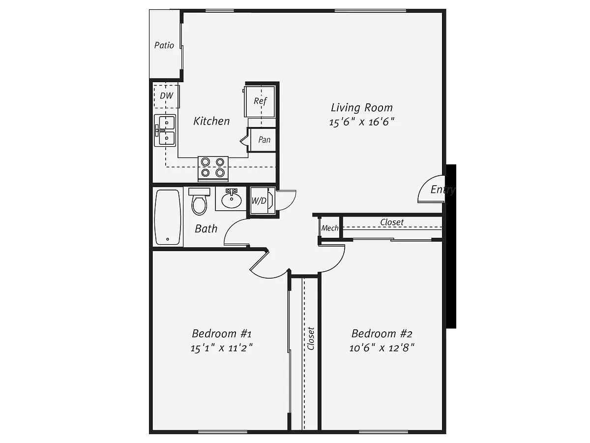 Floor plan B1-830