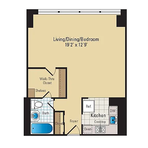 Floor plan Studio | S06