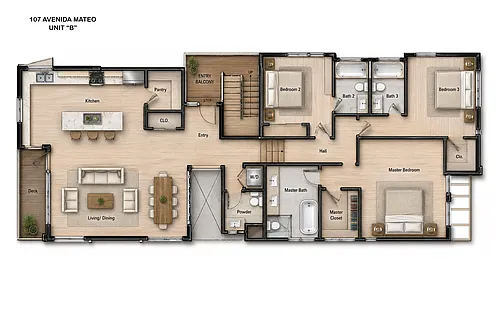 Floor plan Horizon 107 B