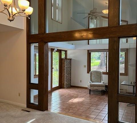 Library from the dining room