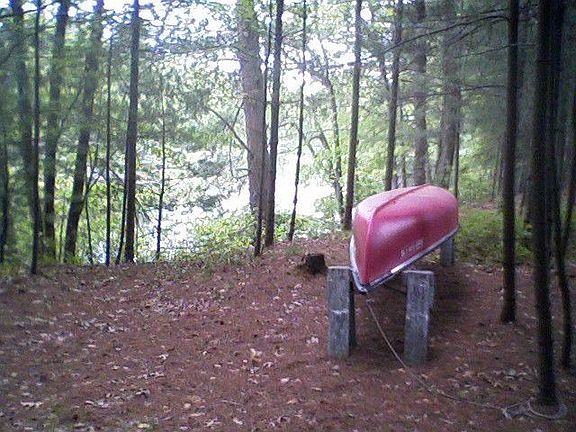 canoe on the river