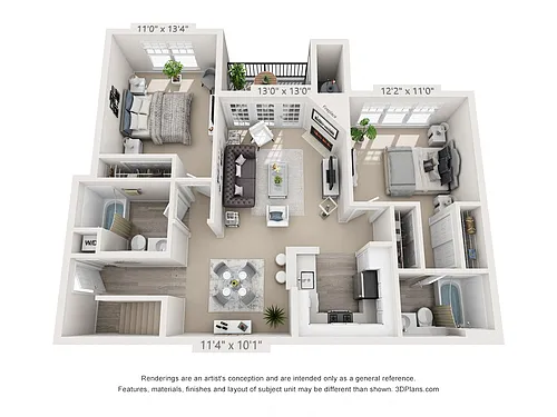 Floor plan Jefferson - Renovated