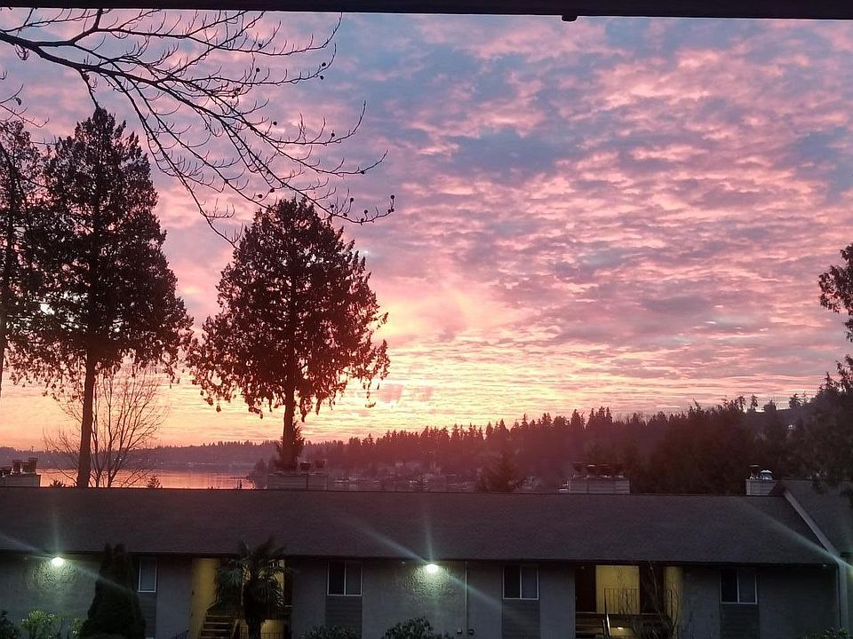 Evening view from condo's private deck.