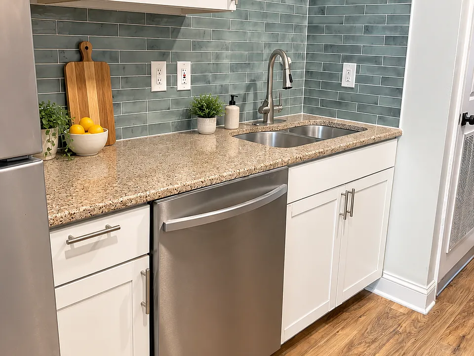 Enjoy your newly updated kitchen -- new backsplash and appliances Sept 2026