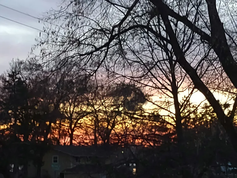 Beautiful sunset on our lot