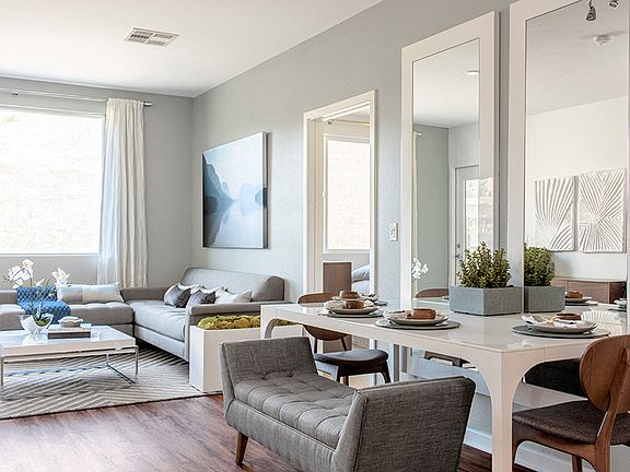 Open living spaces with ample lighting