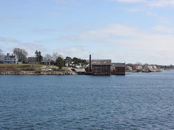 View of the paint factore over on Rocky Neck
