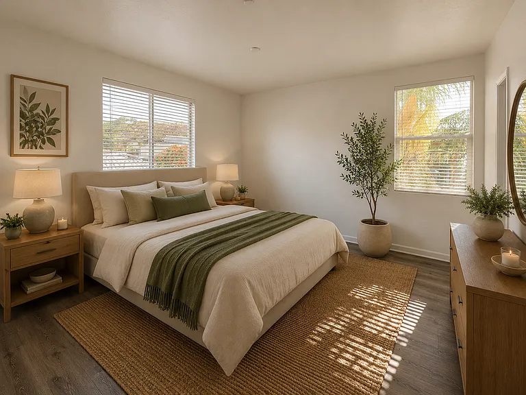 Primary Bedroom of Serenity 2b/2b