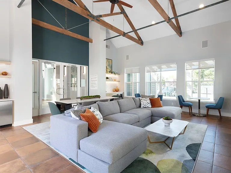 Resident lounge with seating area