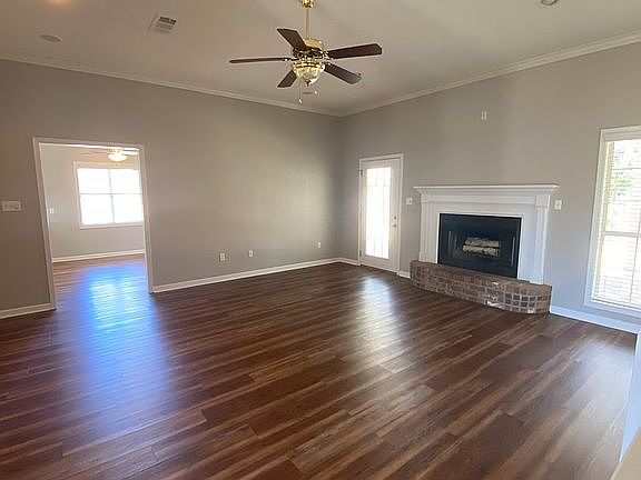 Living room with fireplace
