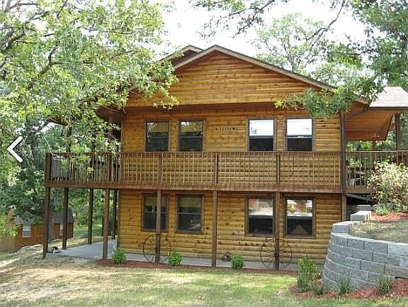 Side view of cabin