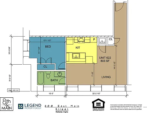 Floor plan 8th and Main 622