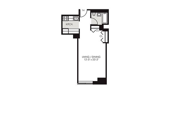2nd image of 45 Wall St APT 814