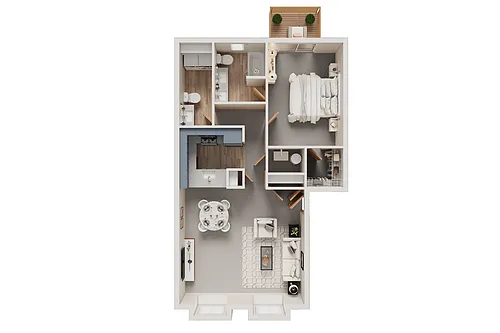 Floor plan One Bedroom