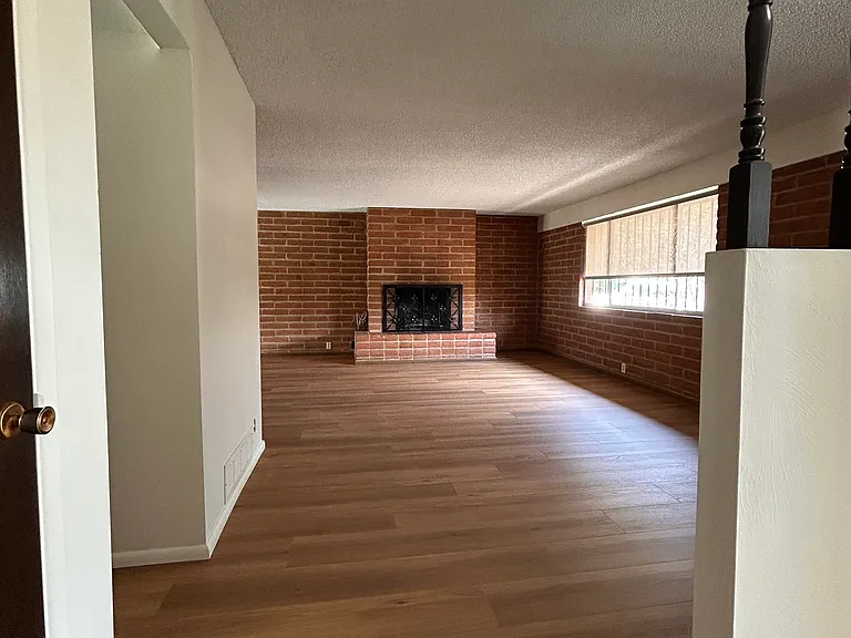 View from hallway into living room