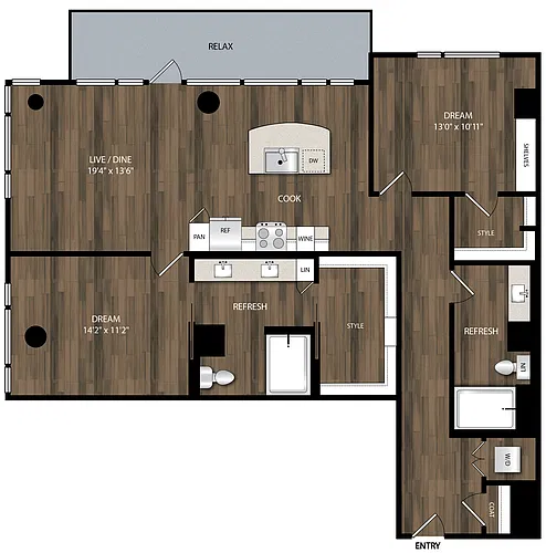 Floor plan B8