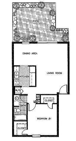 Floor plan 1 Bedroom
