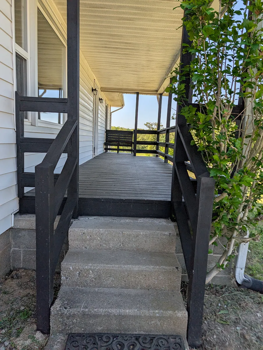 Front porch steps - 308 Route 37