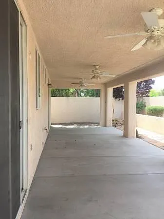 Easy to keep backyard patio