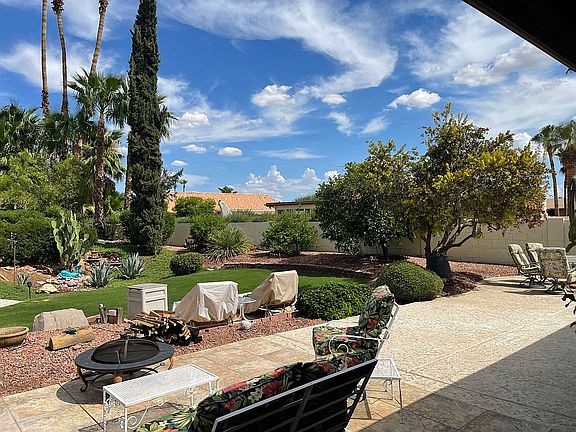 View from side patio
