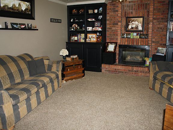 Custom shelving in front rm