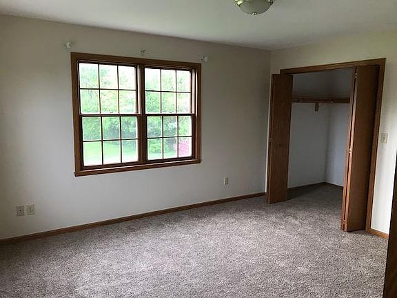 Master bedroom with walk-in closet.