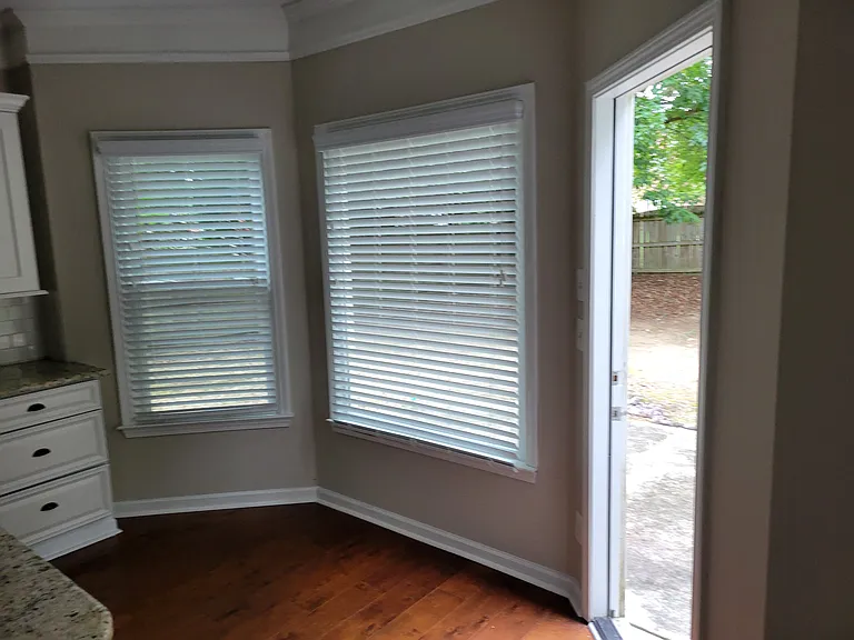 That is from the kitchen looking to that door which goes to the back yard.
