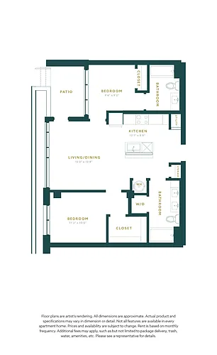 Floor plan 2BD.1