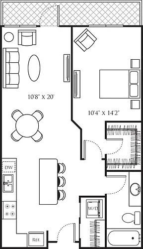 Floor plan A22
