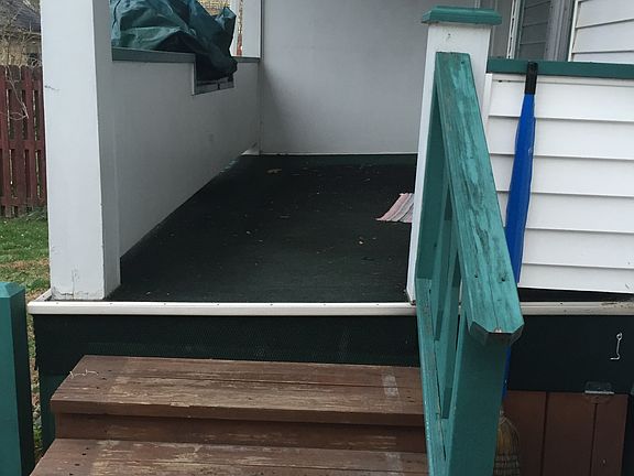 Back porch with grill