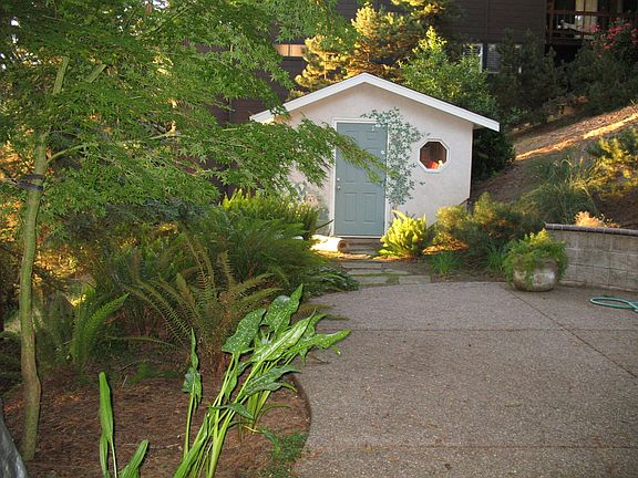 Storage Shed and Private patio