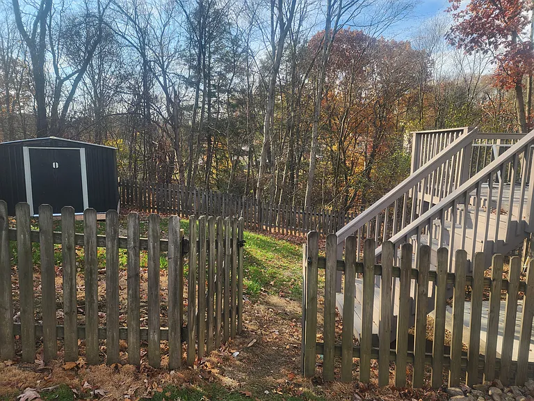 Door to small yard