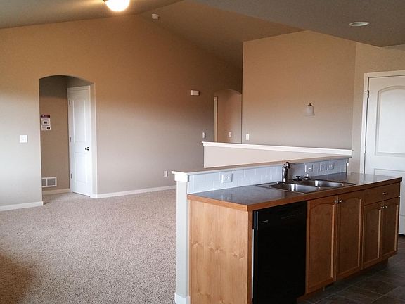 kitchen to view of living room