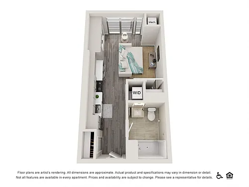 Floor plan Studio A1