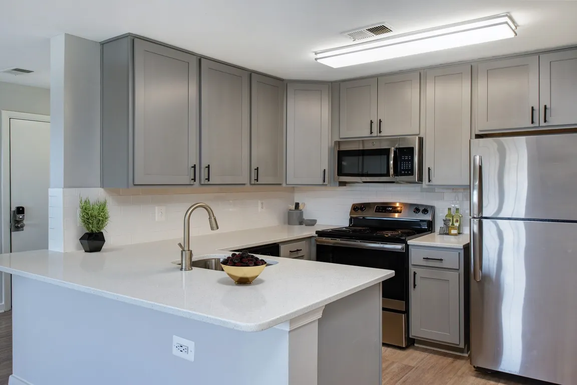 Open floorplans with wood flooring throughout