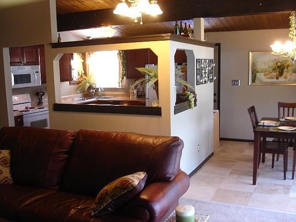 Kitchen, Living Room 