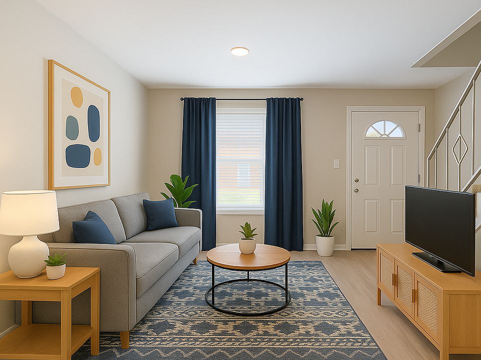 Living room, Townhome floorplan